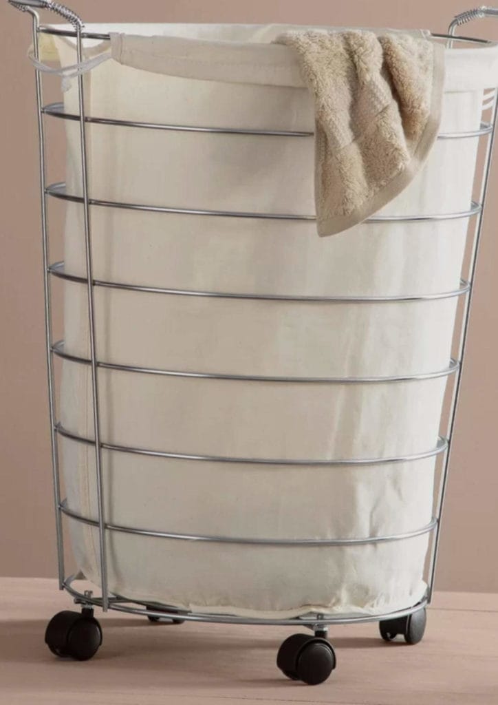 rolling laundry basket
